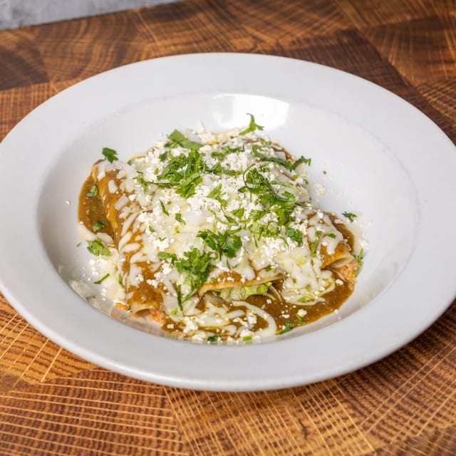 Enchiladas Verdes.