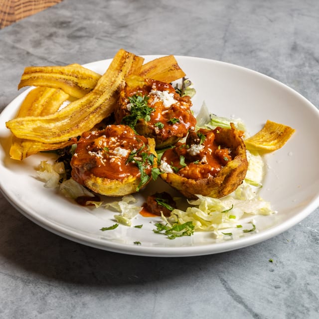 Tostones Rellenos Al Sol.
